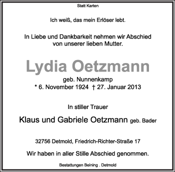 Anzeige  Karl Braukmann  Lippische Landes-Zeitung