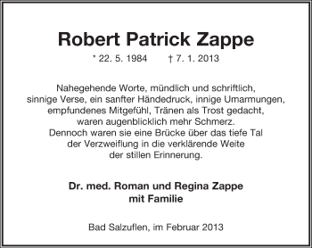 Anzeige  Waltraud Schmidt  Lippische Landes-Zeitung