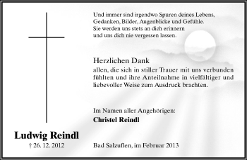 Anzeige  Ludwig Reindl  Lippische Landes-Zeitung