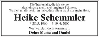 Anzeige  Heike Schemmler  Lippische Landes-Zeitung