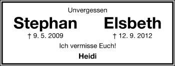 Anzeige  Elsbeth Ecke  Lippische Landes-Zeitung
