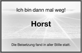 Anzeige  Horst Köhler  Lippische Landes-Zeitung