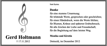 Anzeige  Candida Kuck  Lippische Landes-Zeitung