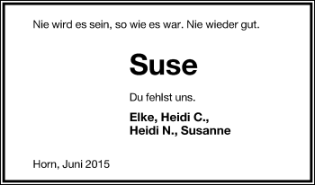 Anzeige  Suse   Lippische Landes-Zeitung