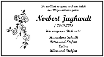 Anzeige  Norbert Jughardt  Lippische Landes-Zeitung