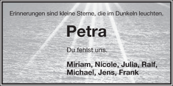 Anzeige  Petra Möller  Lippische Landes-Zeitung
