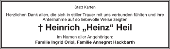 Anzeige  Heinrich Heil  Lippische Landes-Zeitung