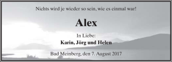 Anzeige  Alexander Hagemeier  Lippische Landes-Zeitung