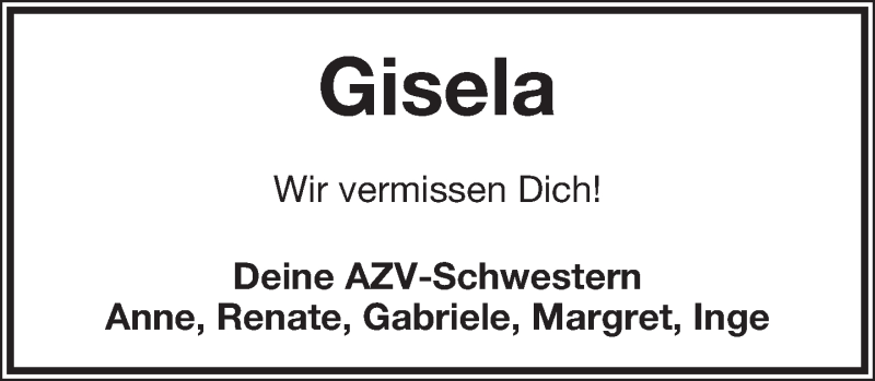  Traueranzeige für Gisela Leßmann vom 23.08.2017 aus Lippische Landes-Zeitung