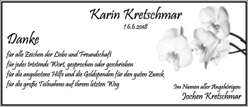 Anzeige  Karin Kretschmar  Lippische Landes-Zeitung