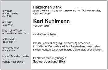 Anzeige  Karl Kuhlmann  Lippische Landes-Zeitung