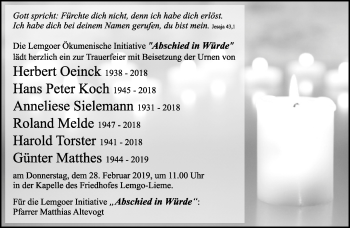 Anzeige  Lemgoer Ökumenische Initiative  Lippische Landes-Zeitung