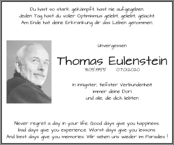 Anzeige  Thomas Eulenstein  Lippische Landes-Zeitung