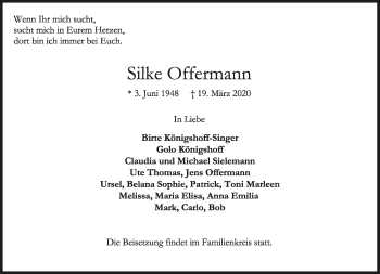 Anzeige  Silke Offermann  Lippische Landes-Zeitung