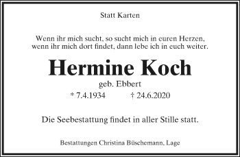 Anzeige  Ernst Klose  Lippische Landes-Zeitung