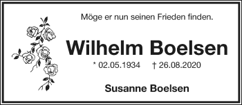 Anzeige  Wilhelm Boelsen  Lippische Landes-Zeitung