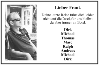 Anzeige  Frank Jochem  Lippische Landes-Zeitung