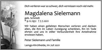 Anzeige  Magdalena Sielemann  Lippische Landes-Zeitung
