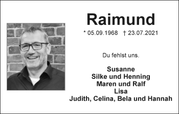 Anzeige  Raimund Blask  Lippische Landes-Zeitung