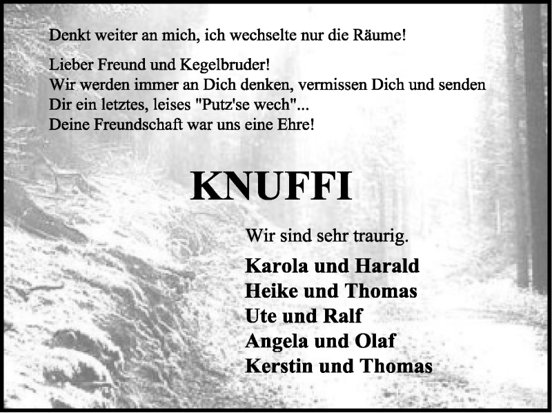  Traueranzeige für Karsten Hanning vom 08.01.2022 aus Lippische Landes-Zeitung