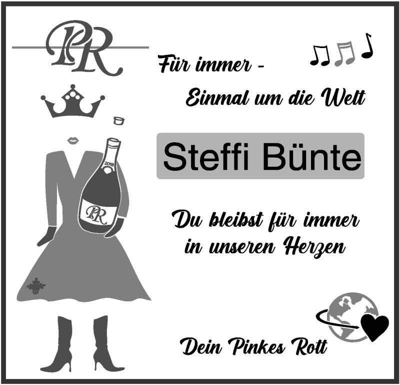  Traueranzeige für Stefanie Bünte vom 12.03.2022 aus Lippische Landes-Zeitung