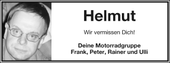 Anzeige  Helmut Thom  Lippische Landes-Zeitung