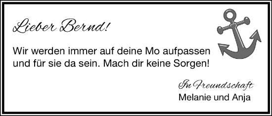 Anzeige  Bernd Flake  Lippische Landes-Zeitung