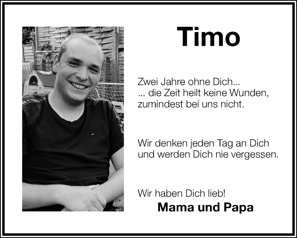  Traueranzeige für Timo Brand vom 11.07.2023 aus Lippische Landes-Zeitung