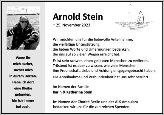 Anzeige  Arnold Stein  Lippische Landes-Zeitung