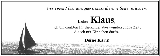 Anzeige  Klaus König  Lippische Landes-Zeitung