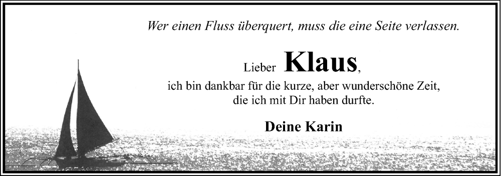  Traueranzeige für Klaus König vom 20.01.2024 aus Lippische Landes-Zeitung