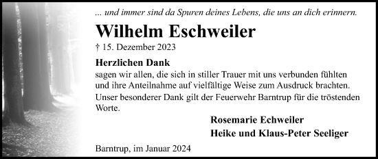 Anzeige  Wilhelm Eschweiler  Lippische Landes-Zeitung