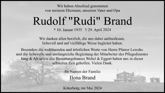 Anzeige  Rudolf  Brand  Lippische Landes-Zeitung