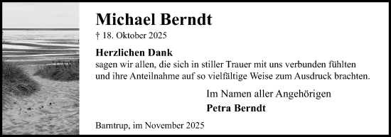 Anzeige  Michael Berndt  Lippische Landes-Zeitung