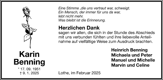 Anzeige  Heinrich Benning  Lippische Landes-Zeitung