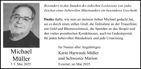 Anzeige  Michael Müller  Lippische Landes-Zeitung