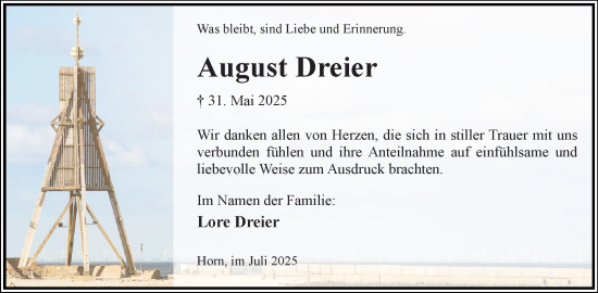 Anzeige  August Dreier  Lippische Landes-Zeitung